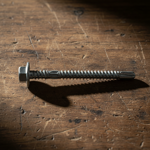 Tornillos Autoperforantes con Cabeza de Arandela, Acero al Carbono Galvanizado en Caliente, Rosca Métrica/Estándar en Pulgadas, Rosca Completa - Product Image 1