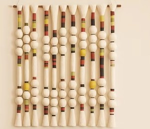 Décoration murale moderne minimaliste en macramé, boules et bulles, designs artistiques, décoration murale de luxe pour salon - Product Image 3