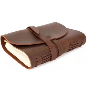 Vintage <b>A5</b> Leather Hardcover Notebook with Sewing Binding Planner <b>Diary</b> Travel Journal Gift Box - Product Image 1