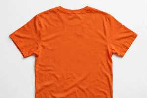Camiseta de Manga Corta con Cuello Redondo para Mujer, Color Naranja, Estampado de Palmeras Tropicales y Atardecer, Diseño con Letras, Estampado Puff, Estilo Casual de Verano - Product Image 4
