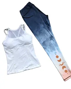 Ensembles de gymnastique de Yoga pour femmes, vêtements de sport, de Fitness, legging imprimé sur chemise et sublimation, décontractés et sexy, nouvelle collection - Product Image 1