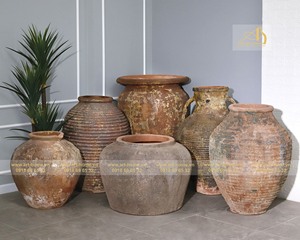 Maceta de Cerámica Naranja para Exteriores Ocean Ceramic OC002H65OR, Moderna, Ecológica, Duradera, para Jardín, Mini Paisajismo, Macetas para Flores - Product Image 5