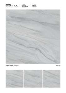 Baldosa de Porcelana Mate de Alta Resistencia 600x600mm, Superficie Cerámica Texturizada Decorativa, Panel de Suelo Premium Duradero - Product Image 2