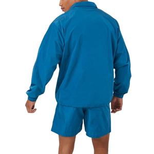 Chaqueta de jersey con cremallera personalizada, pantalones cortos con forro de malla, chándal cortavientos de nailon para hombre 2026 - Product Image 3