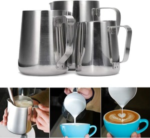 Pichet à lait en acier inoxydable, design isolé de luxe, compatible lave-vaisselle, outil polyvalent pour créer une mousse de lait parfaite - Product Image 3