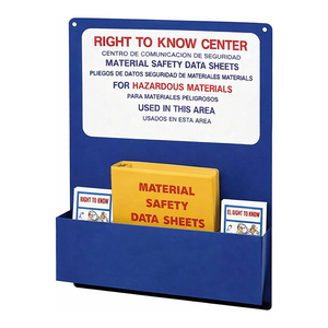 ศูนย์ข้อมูลสิทธิ์ในการรับรู้สองภาษา ตู้เก็บเอกสาร MSDS แบบติดผนังสำหรับห้องปฏิบัติการ - Product Image 1