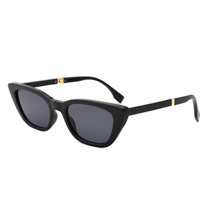 Lunettes de soleil de voyage œil de chat à monture ovale tendance 2025 pour femmes et hommes, style vintage années 90, monture pliable, logo personnalisé, verres étroits et fins - Product Image 4