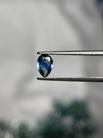 Kyanite naturelle bio-couleur, pierre précieuse facettée en forme de poire, provenant d'Afrique, pour la fabrication de bijoux