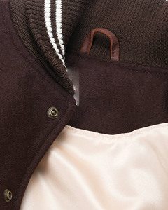 Blouson universitaire d'hiver pour homme, personnalisé en usine, avec broderie, style Letterman et Bomber - Product Image 5