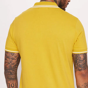 T-shirt décontracté / Conception de logo personnalisé, design élégant de haute qualité avec col rabattu, tissu doux, lavage vintage pour homme - Product Image 5