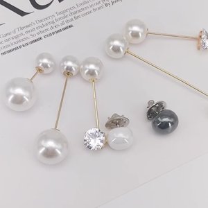 Cristal en gros vente chaude de haute qualité haute qualité Corsage PearlSecure la broche pour éviter l'exposition Broche - Product Image 4