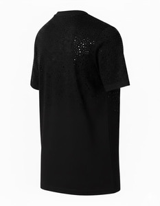 Camiseta de Algodón con Pedrería para Mujer, Estilo Casual, con Logotipo Personalizado, Ropa Urbana, Marca Privada, Fabricante OEM - Product Image 3