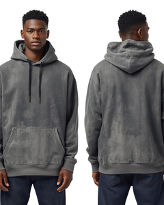 เสื้อฮู้ดดี้ผู้ชายสไตล์วินเทจทรงโอเวอร์ไซส์ ผ้าฝ้ายพรีเมียม - Product Image 4