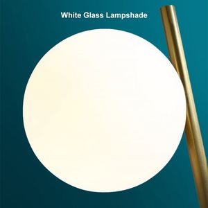 Globeal Moderne Led Bol Tafellamp 2 Licht Met Witte Glazen Kap En Marmeren Basis Gouden Kleur - Product Image 5