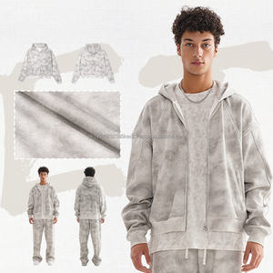 Sudadera con capucha de algodón de alta calidad lisa de peso pesado en blanco de gran tamaño Unisex personalizada para mujer de talla grande para hombre - Product Image 2