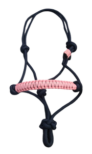 HM GLOBAL - Brida para Caballo con Cuerda de Nailon Azul Ecológica y Cabezal Trenzado Rosa, para Equipo de Entrenamiento de Equitación - Product Image 2
