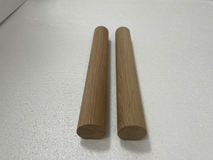 Rampe d'escalier murale en bois sur mesure de 2 5/8 po de diamètre - Design traditionnel, rail d'escalier en bois massif - Product Image 4