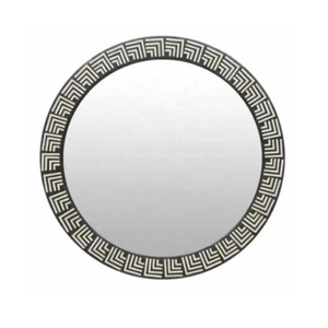 Cadre de miroir mural en incrustation d'os de style antique fait à la main aspect ethnique décoratif pour salon mariage adapté - Product Image 6