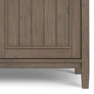 Mobile porta TV di medie dimensioni con armadietto contenitore in marrone fumé - Product Image 5