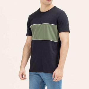 Camiseta de Manga Corta para Hombre, Cuello en V, Personalizada OEM, de Poliéster/Algodón, Corte Holgado, Formal, Anti-Pilling, con Estampado de Letras, de Secado Rápido, para Verano - Product Image 3