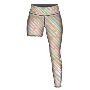 Pantalones de compresión deportivos para hombre de secado rápido y transpirables de Spandex/Poliéster, manguitos de baloncesto de una pierna, leggings con cintura elástica para hombre - Product Image 1