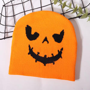 New Arrival Halloween Printed Knitted Beanies <b>Hat</b> for Men & <b>Women</b> Premium Quality Streetwear Winter Warm <b>Top</b> Trendy Beanie Caps - Product Image 2