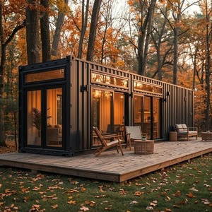 High Quality Tiny Houses Weather Resistant Prefab Housing <b>Units</b> for Outdoor Living Resorts <b>Camping</b> Sites and Vacation - Product Image 1