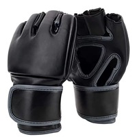 Guantes de MMA Blancos Premium de Cuero PU, Impermeables, con Correa de Muñeca Ajustable, Transpirables, Ligeros, Profesionales para Artes Marciales y Sparring