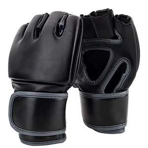 Guantes de MMA Blancos Premium de Cuero PU, Impermeables, con Correa de Muñeca Ajustable, Transpirables, Ligeros, Profesionales para Artes Marciales y Sparring - Product Image 6