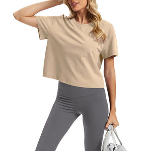 Nouvelle Arrivée 2026 – Crop Top Femme Personnalisable avec Étiquette Privée, Coupe Slim, Col Rond, Manches Courtes, T-shirt Court Boxy Mignon pour Femme - Product Image 3