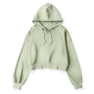 Wholesale Woman Clothing Yoga <b>Workout</b> Gym High Quality Winter Athletic Sports Cotton Top Crop <b>Hoodie</b> Women - Product Image 3