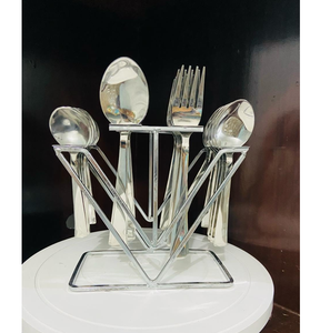 Manufacture Stainless Steel Long Mirror Wedding 30mL Eco-Friendly Salad Spoon Stand Holder <b>Kitchen</b> Accessories Dishwasher Safe - Product Image 1