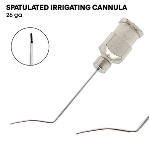 Cannule d'irrigation spatulée 26 G en acier inoxydable, instrument chirurgical ophtalmique de qualité allemande, cannule d'irrigation oculaire - Product Image 2