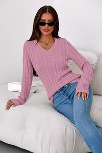 Women Cable Knit <b>Turtleneck</b> <b>Sweater</b> Computer Knitted Solid Long Sleeve Pullover 100% Polyester Casual Winter Jumper Wholesale - Product Image 2