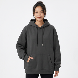Sudadera con Capucha para Hombre, de Forro Polar, Poliéster/Algodón, 300g, Forro Sólido, Corte Holgado, para Invierno - Product Image 6
