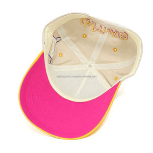 Wholesale Cap manufacturer Custom 5 panel curved brim structured <b>baseball</b> <b>ball</b> cap with logo - Product Image 6