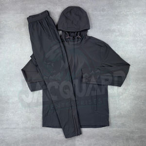 ชุดเซ็ตสองชิ้นผู้ชายดีไซน์ใหม่สไตล์สตรีทแวร์ เสื้อแจ็คเก็ตกันลมสะท้อนแสง 3M ชุดวอร์มสำหรับผู้ชาย ชุดฤดูร้อน - Product Image 4