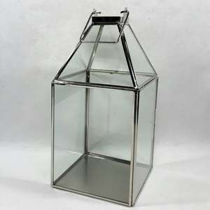 Lanterne en acier inoxydable, porte-bougie en verre, best-seller, pour décoration intérieure et extérieure, maison et jardin, meilleur prix - Product Image 2