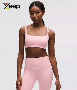 XEEP High Quality Women Yoga Sports <b>Bra</b> XC-SB-83 Solid Simple Breathable Adjustable <b>Straps</b> Removable Pads High Support Quick Dry - Product Image 1