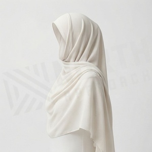 Women Solid Color Chiffon Hijab Breathable Daily Wear Islamic Scarf Shawl - Product Image 3