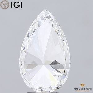 บริสุทธิ์2.50กะรัตลูกแพร์ตัด CVD ห้องปฏิบัติการที่ปลูกเพชร11.82มม. D สีขาว VVS2ความชัดเจนได้รับการรับรอง IGI ประกายสำหรับจี้ที่กำหนดเอง - Product Image 5