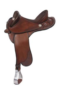 Accessoires sportifs de luxe à prix abordable, selle d'équitation anglaise en cuir véritable, siège souple et très confortable - Product Image 4