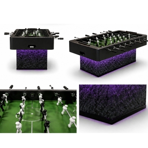 Velar foosball table premium family <b>game</b> table eco friendly dark green wood finish customizable packaging indoor en - Product Image 3