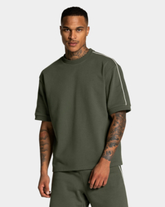 เสื้อยืดออกกำลังกายทรงโอเวอร์ไซส์ – เสื้อออกกำลังกายทรงหลวม ระบายเหงื่อได้ดี เหมาะสำหรับใส่ลำลองในชีวิตประจำวัน - Product Image 1