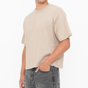 Camiseta personalizada de 300 g/m² para hombre, camiseta extragrande de tela gruesa para hombre, camisetas extragrandes para hombre con estampado. - Product Image 2