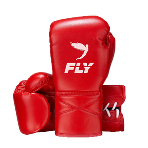 Nuevo Diseño de Fabricación Propia: Set de Sparring de Boxeo Fly en Cuero Genuino Rojo Personalizado para Muay Thai - Product Image 2