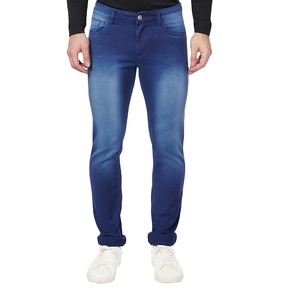 Jean en denim pour homme, coupe slim, en coton et élasthanne, délavé, décontracté, haute qualité, prix abordable, design personnalisé - Product Image 2