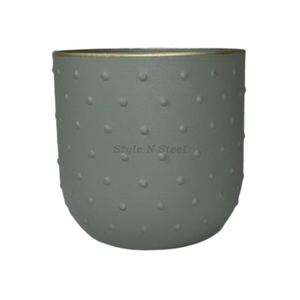 Classic Doted Iron Powder Coated Durable Multi-Purpose Indoor Floor Planter with Drainage - Product Image 1