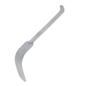Retractor Quirúrgico de Acero Inoxidable, Hoja Ancha de 10 mm x 45 mm, Longitud de 28 cm, Instrumento Médico, Herramienta de Cirugía de Precisión - Product Image 6