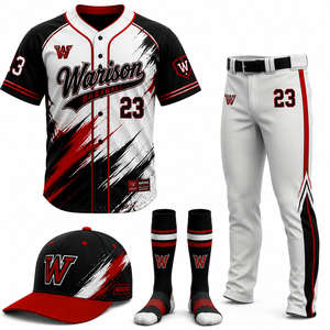 Wholesale Softball Uniform Set Plus Size Unisex Quick Dry Baseball Training Uniform Kit With Custom Name And Number - Product Image 6